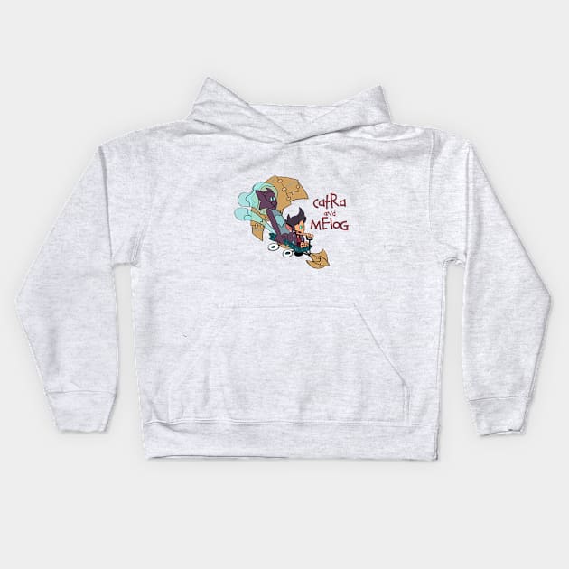 Catra and Melog Skiff Kids Hoodie by Sepheria